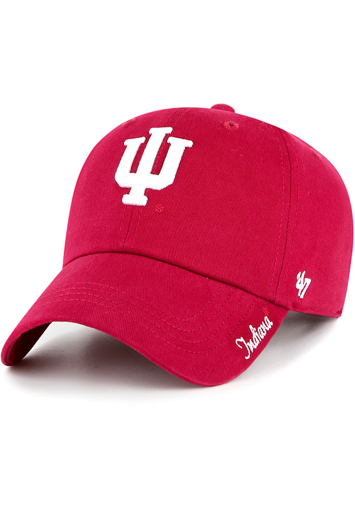 47 Indiana Hoosiers Crimson Miata Clean Up Womens Adjustable Hat