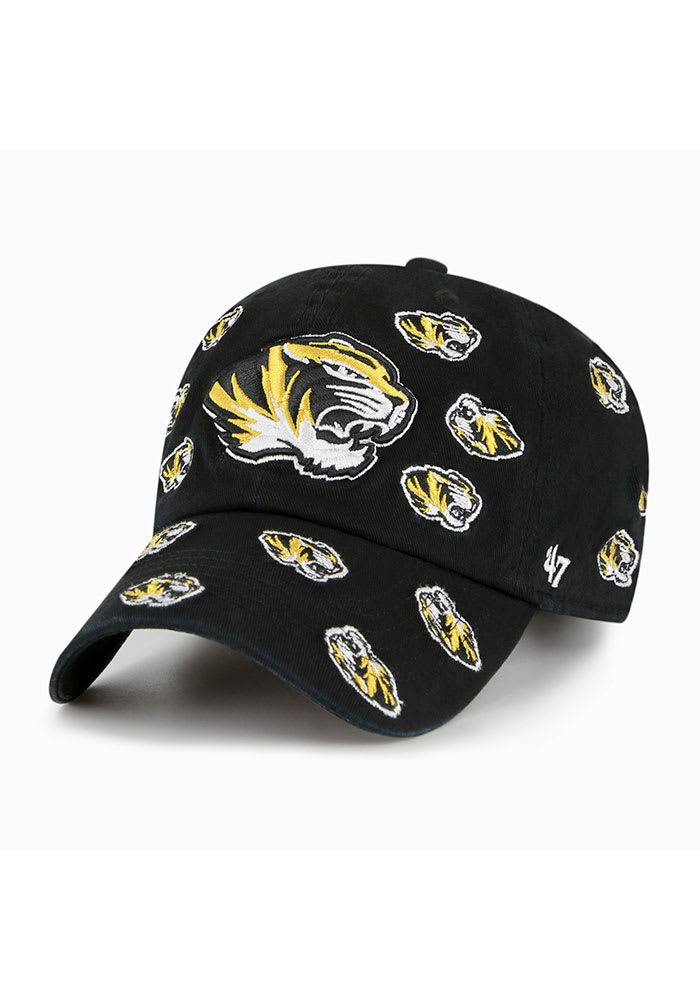 47 Missouri Tigers Black Confetti Clean Up Womens Adjustable Hat