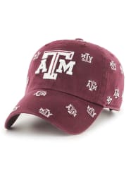 47 Texas A&M Aggies Maroon Confetti Clean Up Womens Adjustable Hat