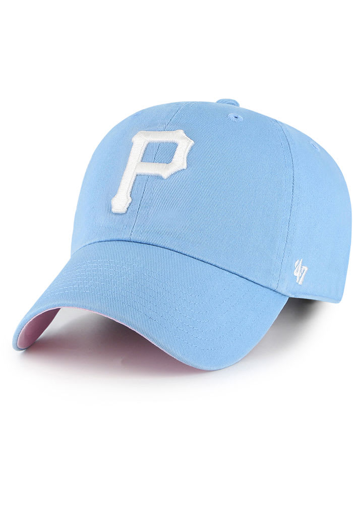 47 Pittsburgh Pirates Ballpark Pink UV Clean Up Adjustable Hat - Light Blue