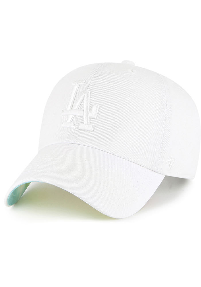 47 MLB Charcoal Pastel Ballpark Clean Up Adjustable Hat, Adult One Size  Fits All (Los Angeles Dodgers Pastel)