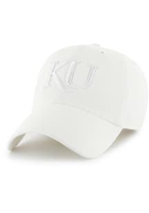 47 Kansas Jayhawks Tonal Clean Up Adjustable Hat - White
