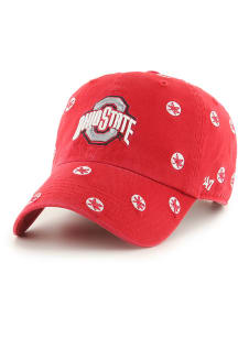 Ohio State Buckeyes 47 Confetti Clean Up Womens Adjustable Hat - Red