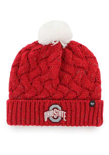 47 Ohio State Buckeyes Red Fiona Cuff Womens Knit Hat