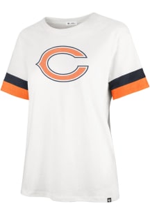 47 Chicago Bears Womens White Frankie Short Sleeve T-Shirt