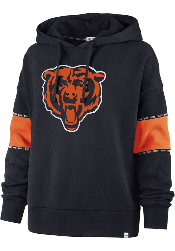 Chicago Bears Camo Hoodie, Navy Blue/Orange