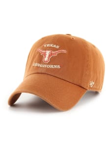 47 Texas Longhorns Retro Script Clean Up Adjustable Hat - Burnt Orange