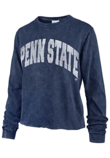 47 Penn State Nittany Lions Womens Blue Avon Vintage LS Tee