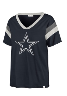 47 Dallas Cowboys Womens Navy Blue Phoenix Short Sleeve T-Shirt