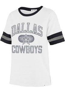 47 Dallas Cowboys Womens White Dani Short Sleeve T-Shirt