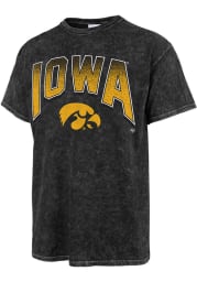 47 Iowa Hawkeyes Black Tubular Tie Dye Short Sleeve Fashion T Shirt