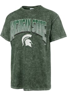 47 Michigan State Spartans Green Tubular Tie Dye Short Sleeve Fashion T Shirt