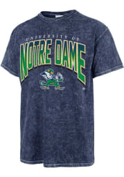47 Notre Dame Fighting Irish Navy Blue Tubular Tie Dye Short Sleeve Fashion T Shirt