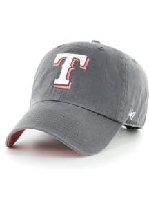 47 Texas Rangers Pastel Pop Clean Up Adjustable Hat - Charcoal