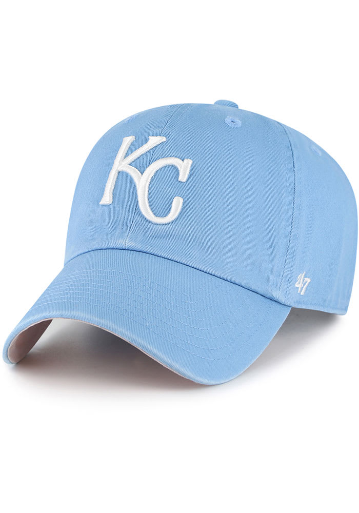 47 Kansas City Royals Double Under Clean Up Adjustable Hat - Light Blue