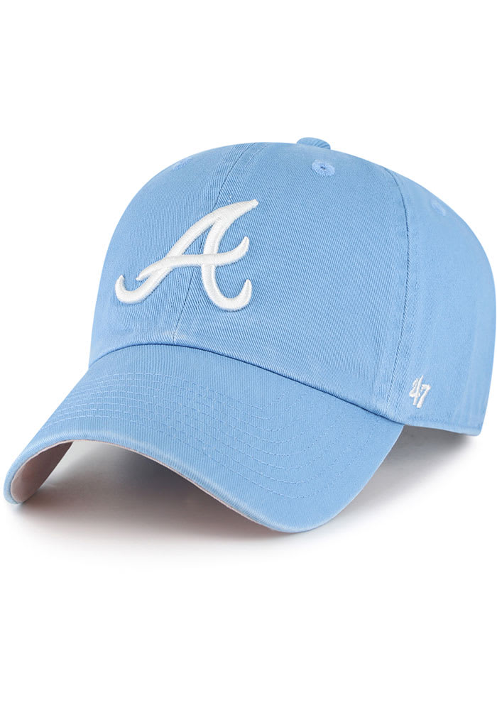 47 Atlanta Braves Double Under Clean Up Adjustable Hat - Light Blue