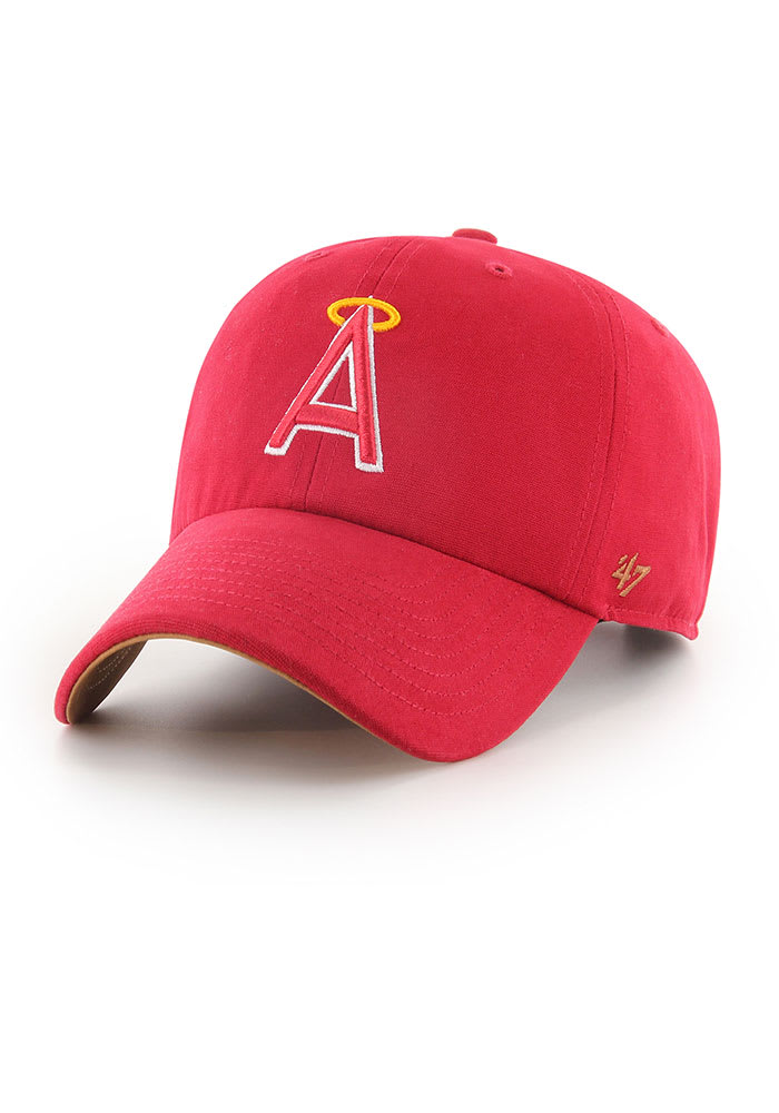 Youth FLAT BRIM Los Angeles Angels Home Red Hat Cap MLB Adjustable