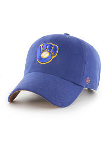 47 Milwaukee Brewers Cooperstown Artifact Clean Up Adjustable Hat - Blue