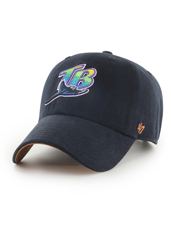 47 Tampa Bay Rays Cooperstown Artifact Clean Up Adjustable Hat - Black