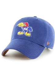 47 Kansas Jayhawks Retro Artifact Clean Up Adjustable Hat - Blue