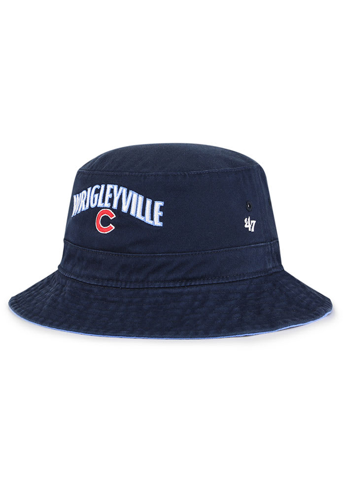 47 Chicago Cubs Navy Blue MLB City Connect Mens Bucket Hat