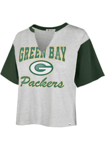 47 Green Bay Packers Womens Grey Dolly Short Sleeve T-Shirt
