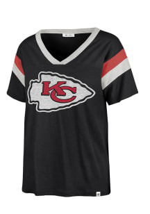 47 Kansas City Chiefs Womens Black Phoenix Short Sleeve T-Shirt