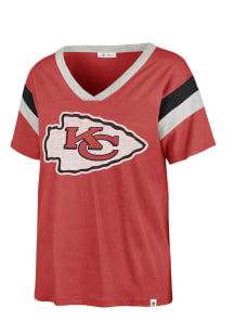 47 Kansas City Chiefs Womens Red Phoenix Short Sleeve T-Shirt