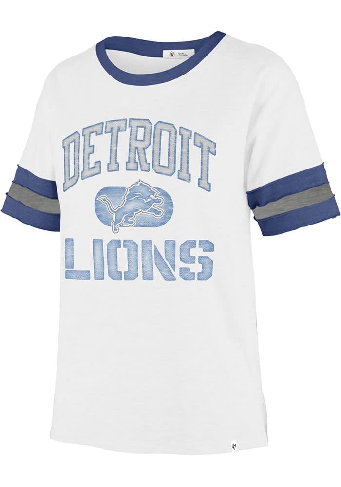 Detroit Lions '47 Women's Frankie T-Shirt - White