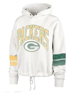 47 Green Bay Packers Womens Ivory Harper Hooded Sweatshirt