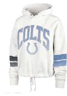 47 Indianapolis Colts Womens Ivory Harper Hooded Sweatshirt
