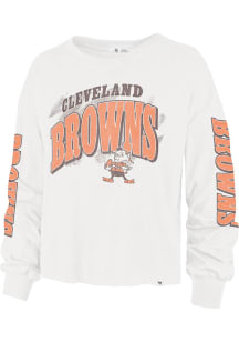 47 Cleveland Browns Womens Ivory Parkway LS Tee