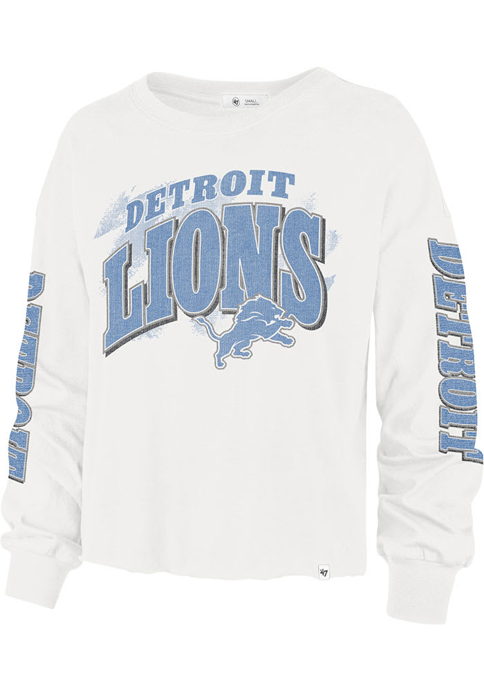 Detroit Lions White Iconic Long Sleeve LS Tee