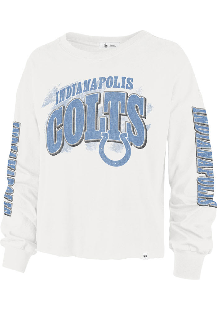 47 Indianapolis Colts Womens Ivory Parkway Long Sleeve LS Tee