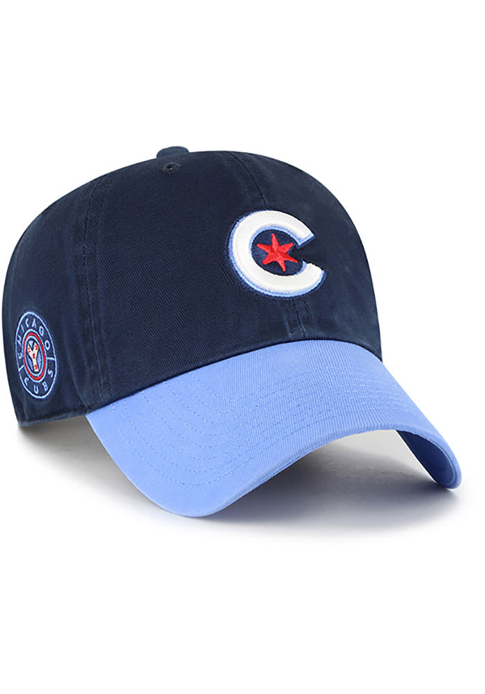 47 Chicago Cubs MLB City Connect Clean Up Adjustable Hat - Navy Blue