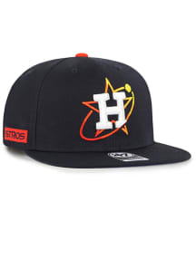 47 Houston Astros Navy Blue MLB City Connect Captain Mens Snapback Hat