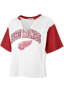 47 Detroit Red Wings Womens White Dolly Short Sleeve T-Shirt
