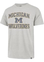 47 Michigan Wolverines Grey Franklin Short Sleeve Fashion T Shirt