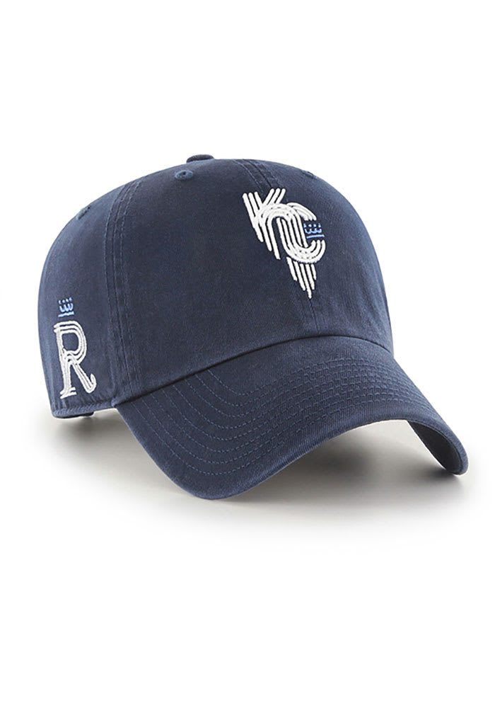 47 Kansas City Royals MLB City Connect Clean Up Adjustable Hat - Navy Blue