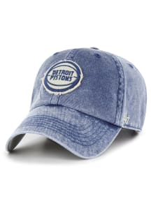 47 Detroit Pistons Esker Clean Up Adjustable Hat - Blue