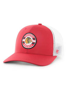 47 Chicago Blackhawks Mens Red Wheeler Trophy Flex Hat