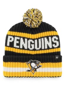 47 Pittsburgh Penguins Black Bering Mens Knit Hat