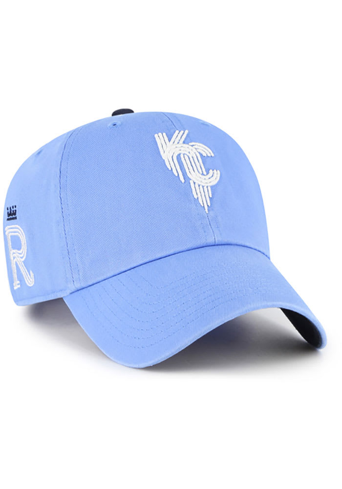 47 Kansas City Royals MLB City Connect Clean Up Adjustable Hat - Light Blue