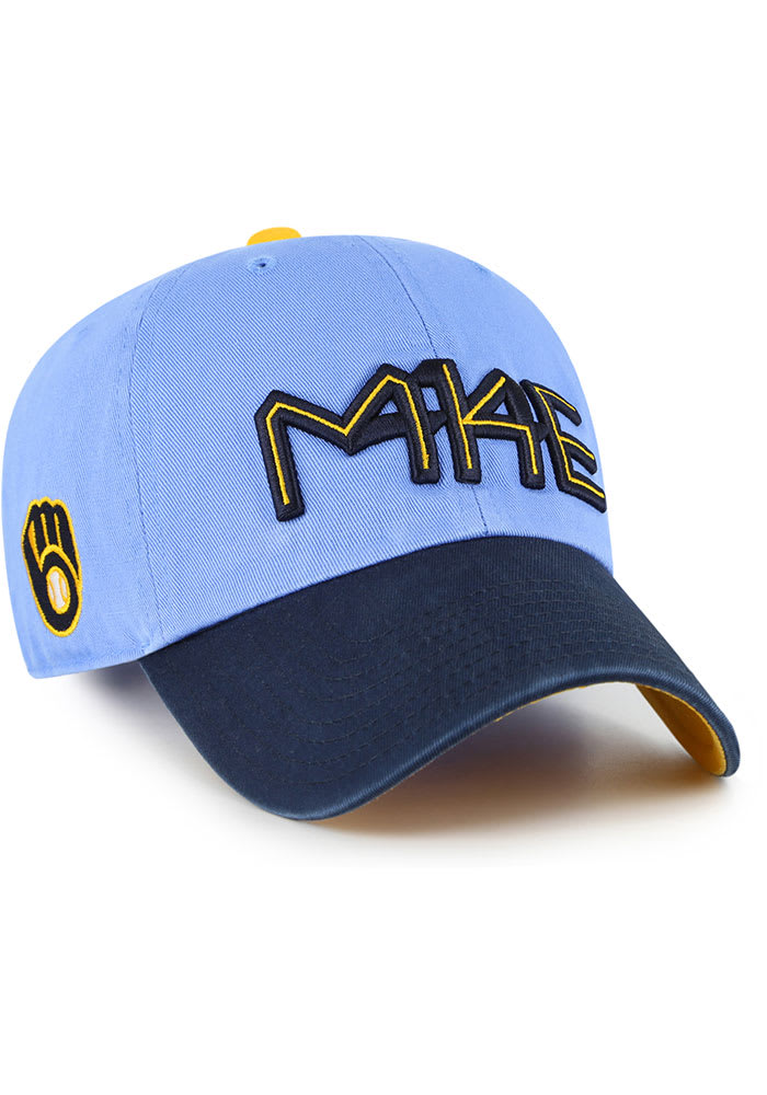 47 Milwaukee Brewers MLB City Connect Clean Up Adjustable Hat - Light Blue
