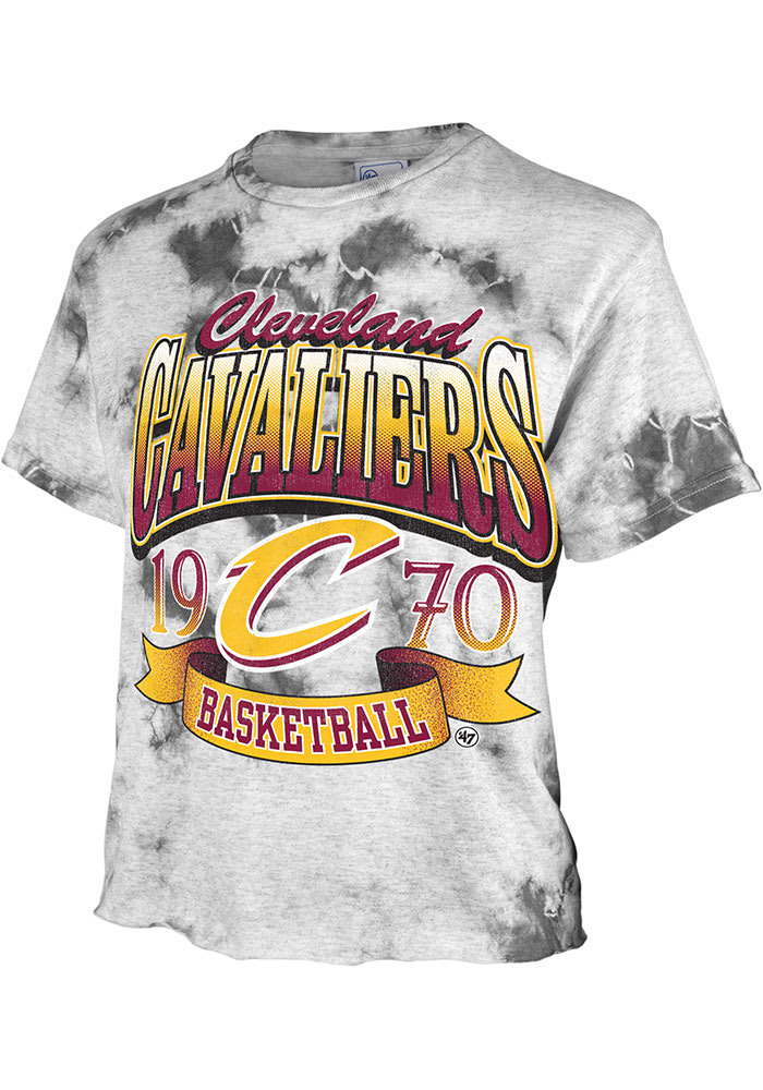 47 Cleveland Cavaliers Womens Grey Tubular Short Sleeve T-Shirt