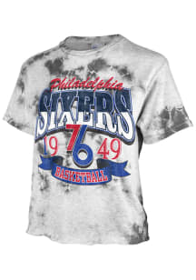 47 Philadelphia 76ers Womens Grey Tubular Short Sleeve T-Shirt