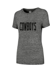 47 Oklahoma State Cowboys Womens Grey Crosstown MVP Hero Short Sleeve T-Shirt