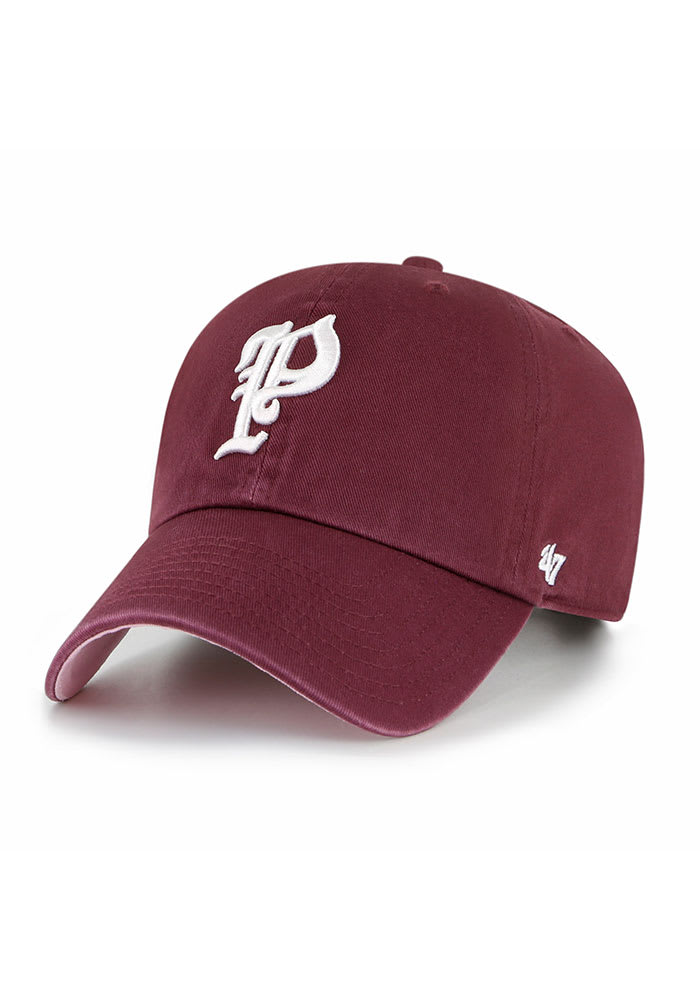 Philadelphia Phillies 47 Brand Cooperstown Vintage Maroon Clean Up  Adjustable Hat - Detroit Game Gear