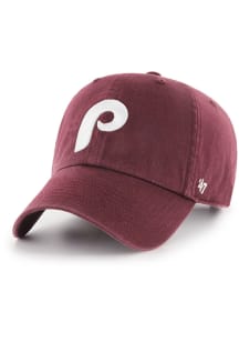 47 Philadelphia Phillies 1979 Cooperstown Clean Up Adjustable Hat - Maroon