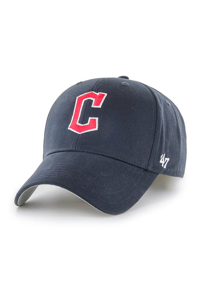 47 Cleveland Guardians Navy Blue Basic MVP Youth Adjustable Hat